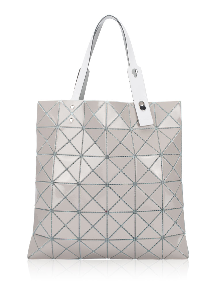 Bao Bao 6x6 Prism Tote Taupe Light Blue