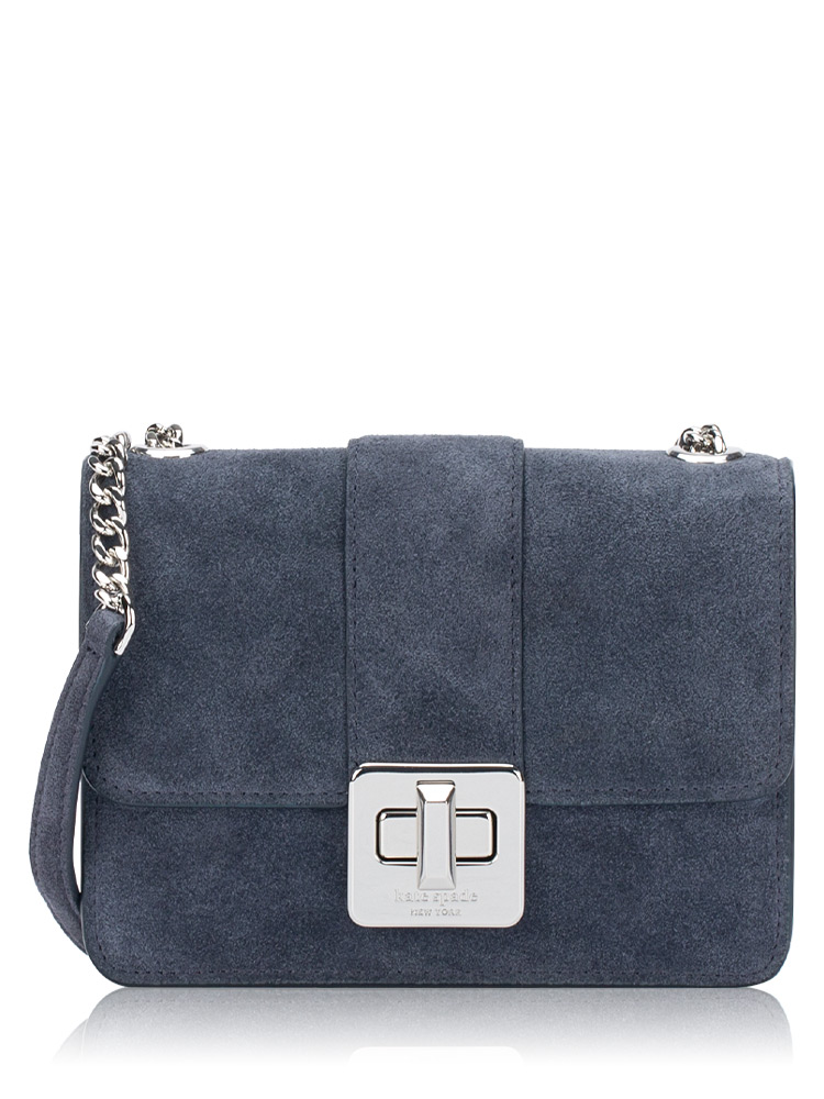 Phoebe Suede Mini Crossbody Blazer Blue