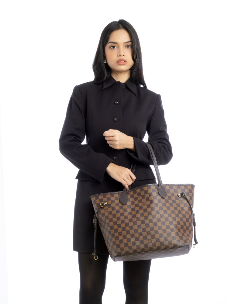 Damier Ebene Neverfull MM NM Cerise