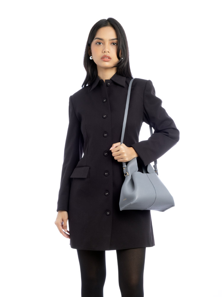 Textured Calfskin Numero Neuf Mini Stone