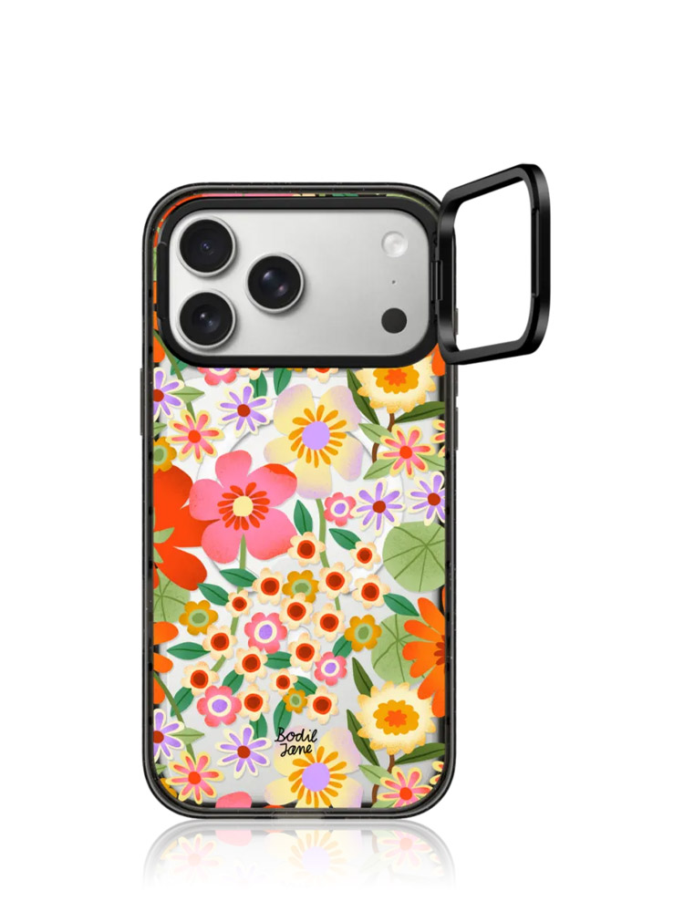 Flower Power Mirror iPhone 17 Pro Max Case with Ring Stand