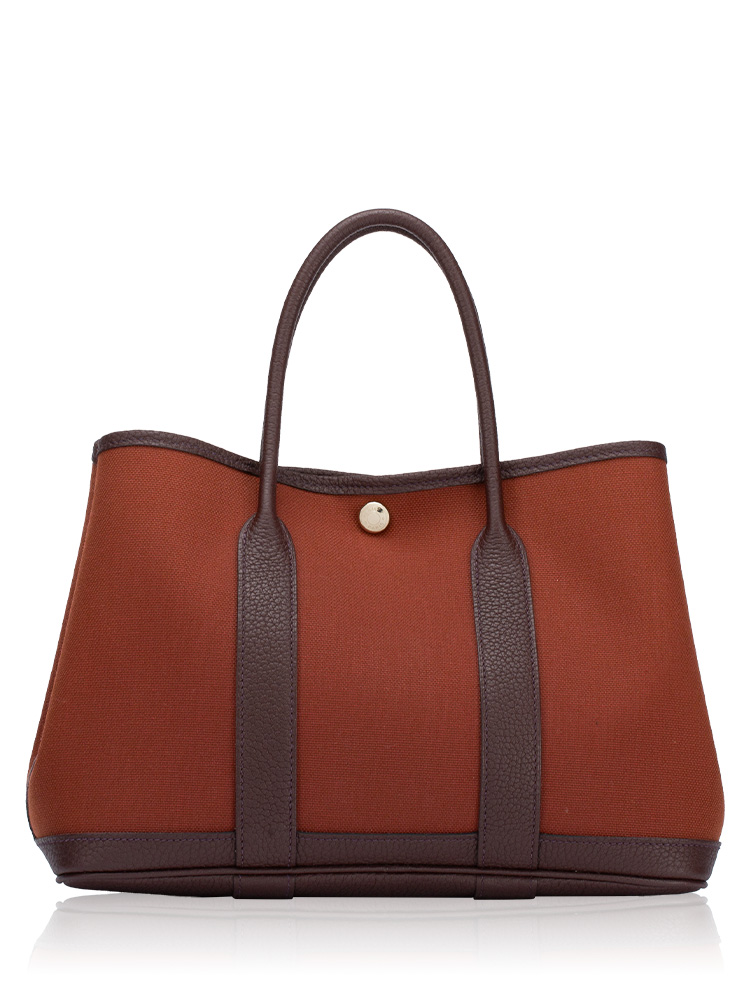 Toile Negonda Garden Party 30 TPM Tote Rouge H Havane