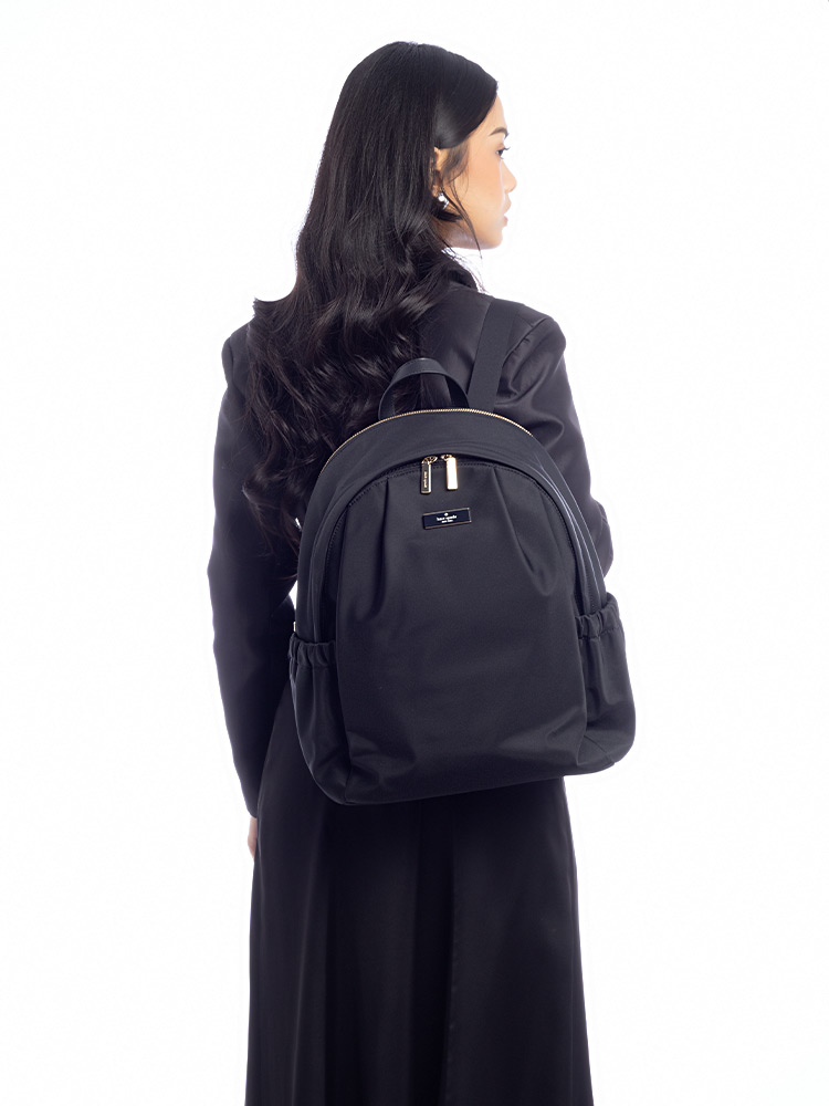 Carter Nylon Large Backpack Black