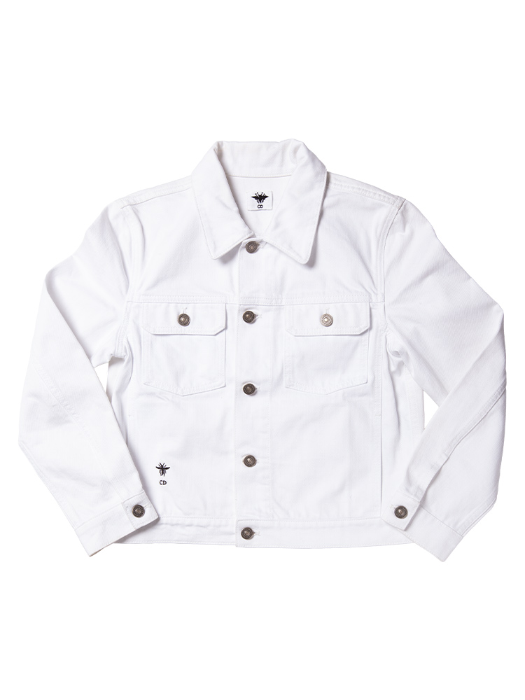 Reve d'Infini Denim Jacket White Sz 38