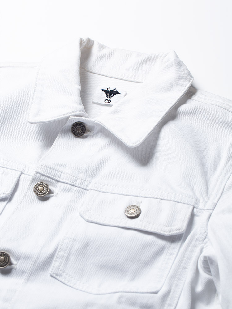 Reve d'Infini Denim Jacket White Sz 38