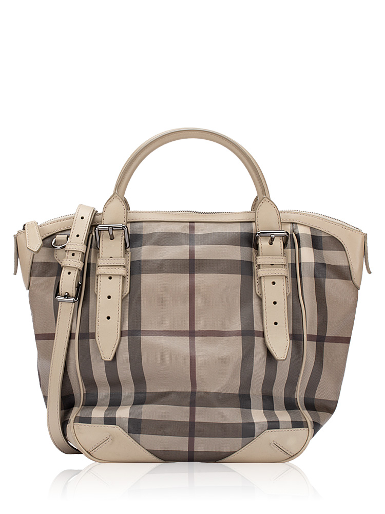Smoked Check Medium Satchel Trench