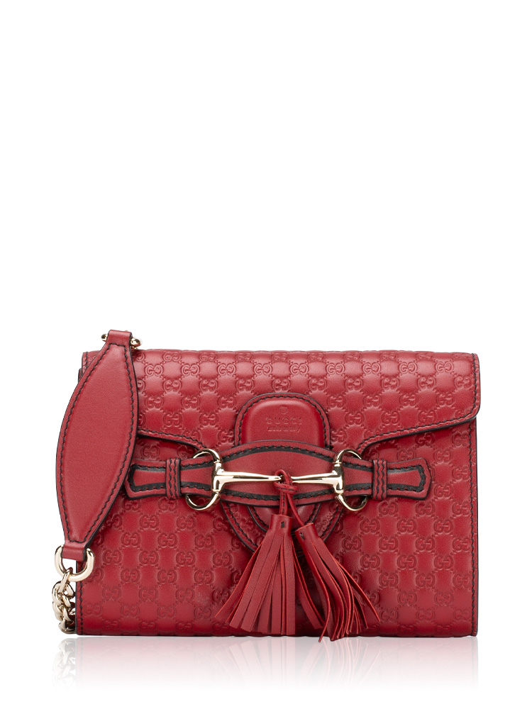 Microguccissima Emily Mini Shoulder Bag Red