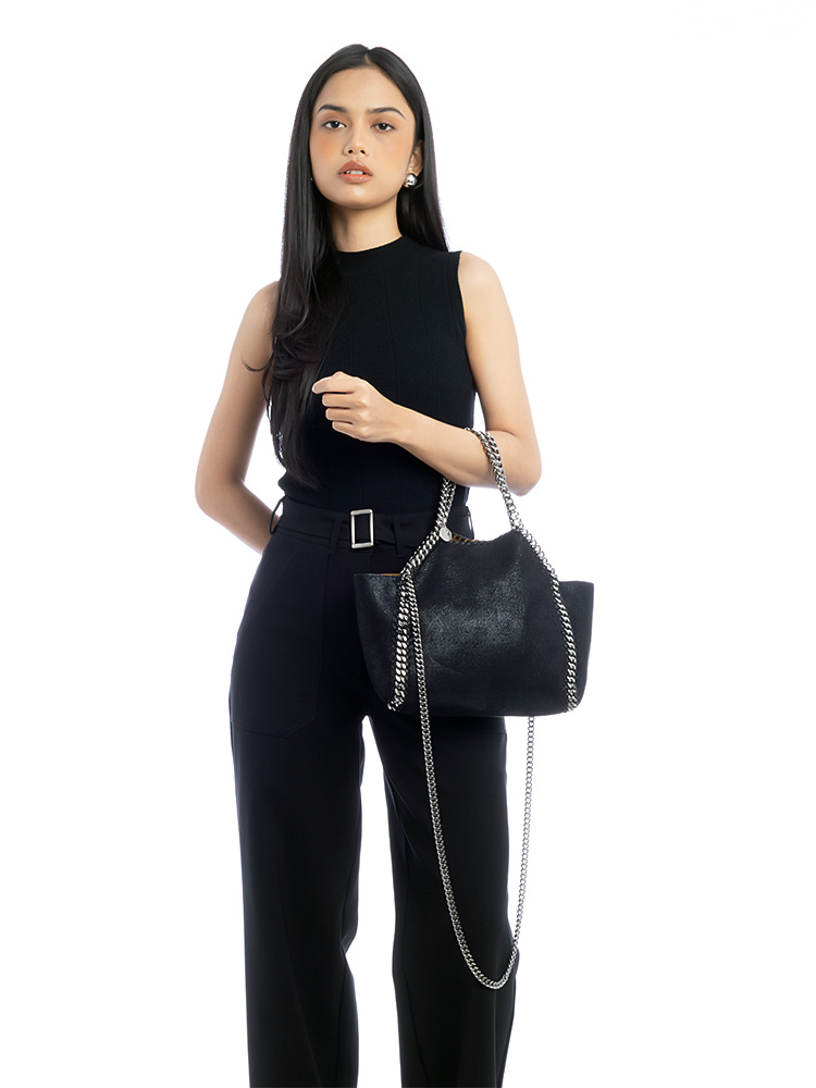 Shaggy Deer Falabella Reversible Mini Tote Black