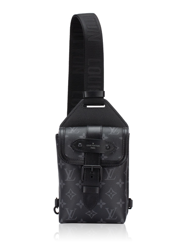 Monogram Eclipse Saumur Slingbag Black
