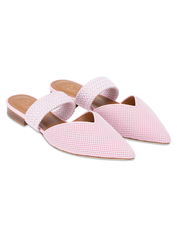 Maisie Mesh Flat Mules Rose Pink Sz 38.5