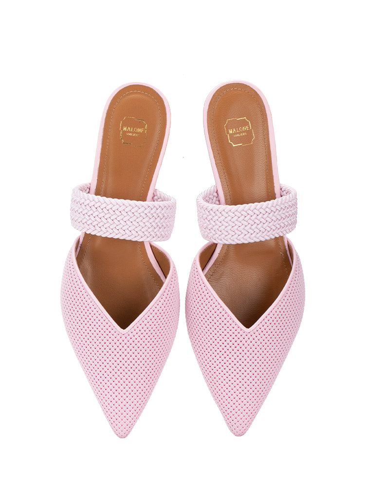 Maisie Mesh Flat Mules Rose Pink Sz 38.5
