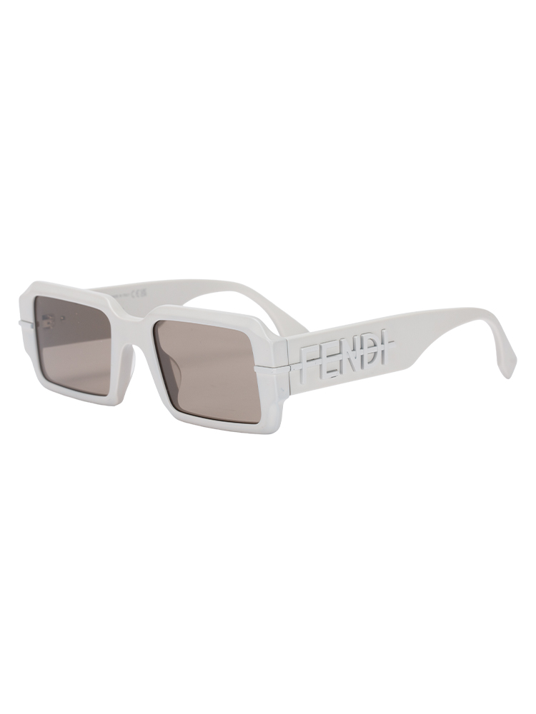 FE40073U Fendigraphy Rectangular Sunglasses Matte Grey