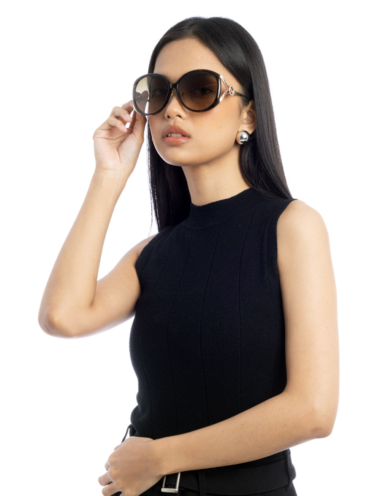 GG0226S Round Sunglasses Tortoise