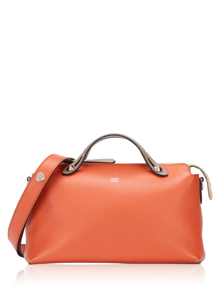 Calfskin Small By The Way Tricolor Orange Beige Grey