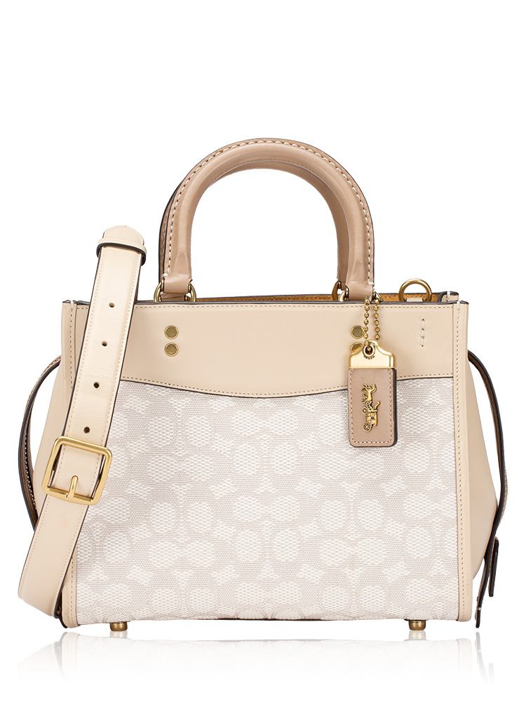 CA302 Signature Jacquard 25 Rogue Bag Chalk Ivory Multi
