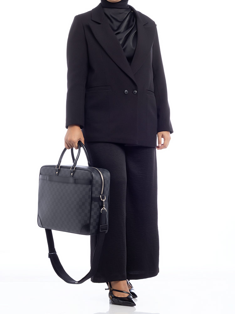 Damier Graphite Porte Documents Voyage GM