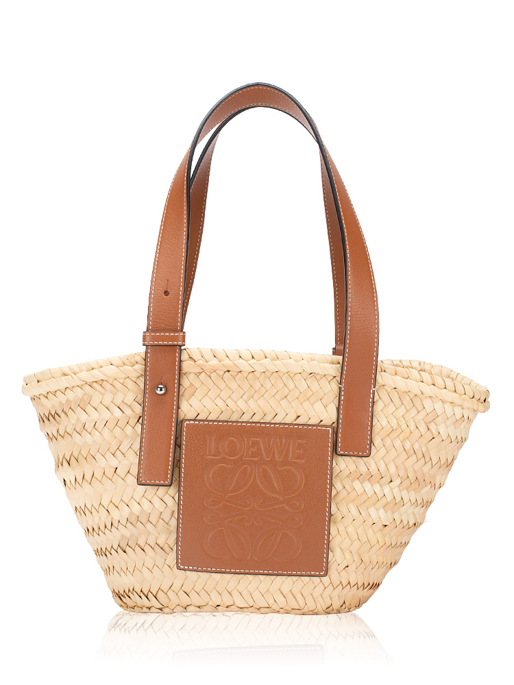 Raffia Small Basket Bag Natural Tan