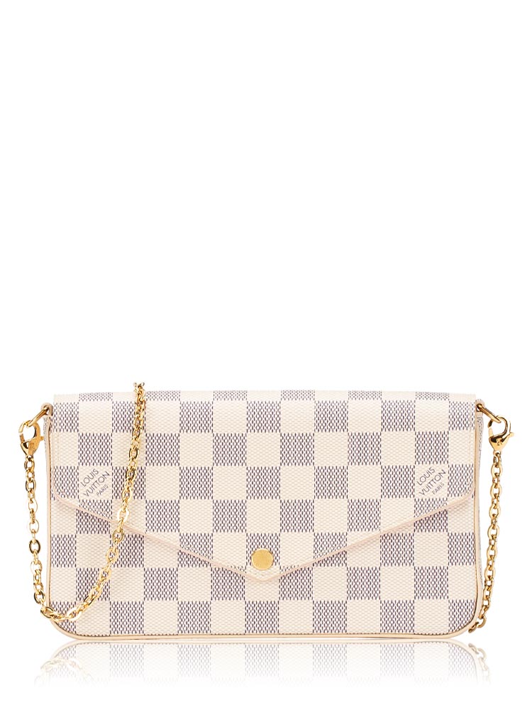 Damier Azur Felicie Pochette Rose Ballerine