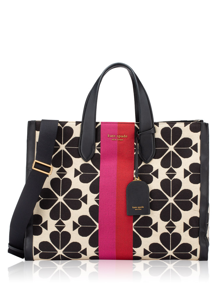 Oversized Spade Flower Manhattan Large Tote Cream Multi