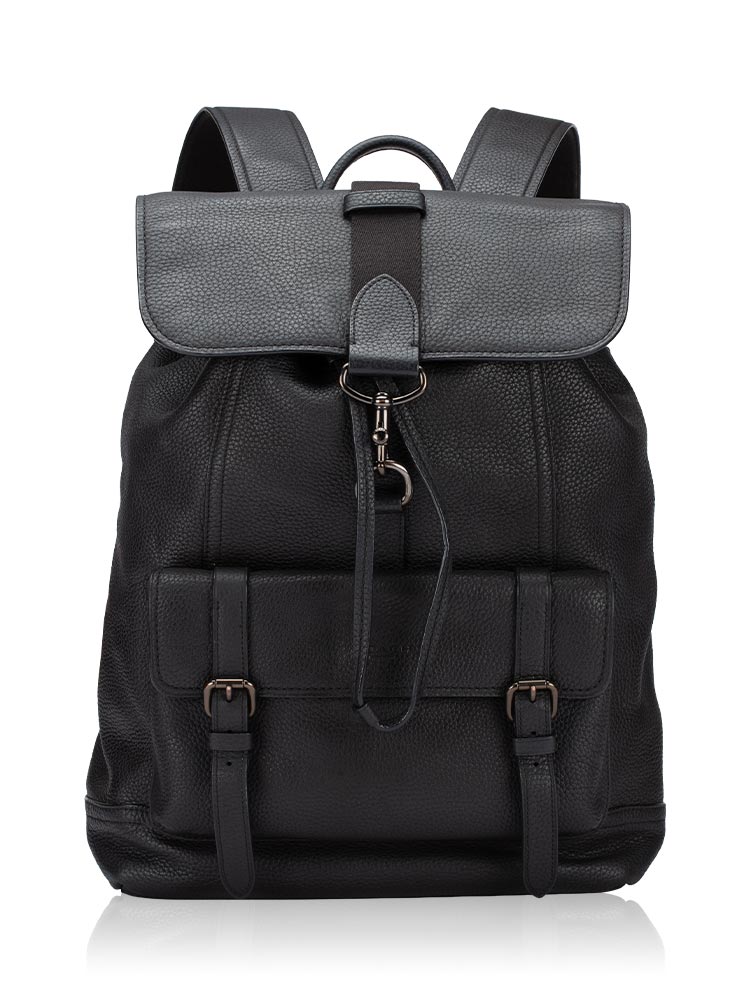 29523 Bleecker Leather Backpack Black
