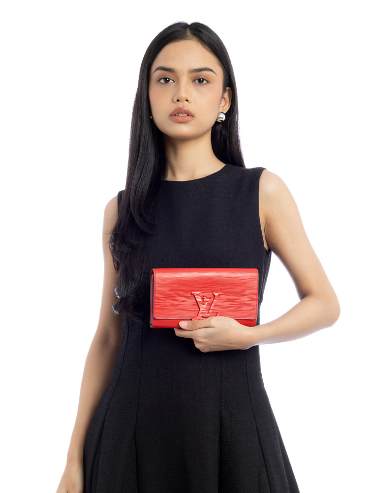 Epi Louise Wallet Coquelicot