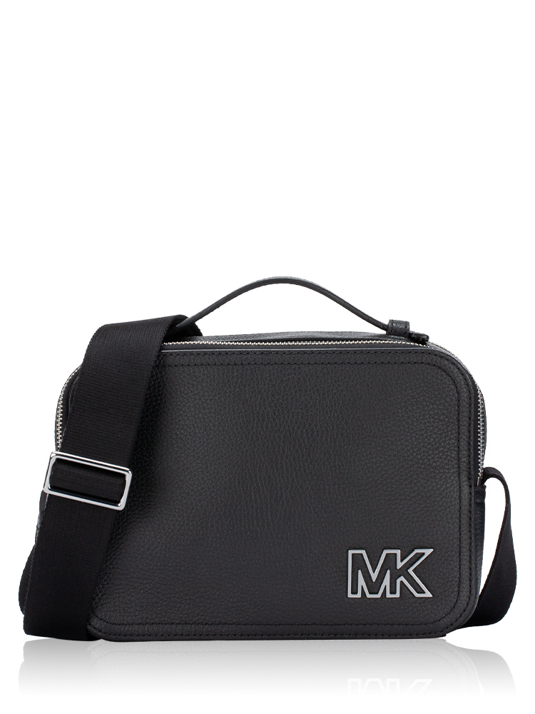 Men Cooper Leather Crossbody Black