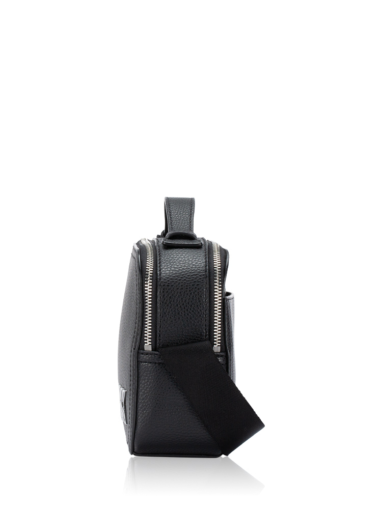 Men Cooper Leather Crossbody Black