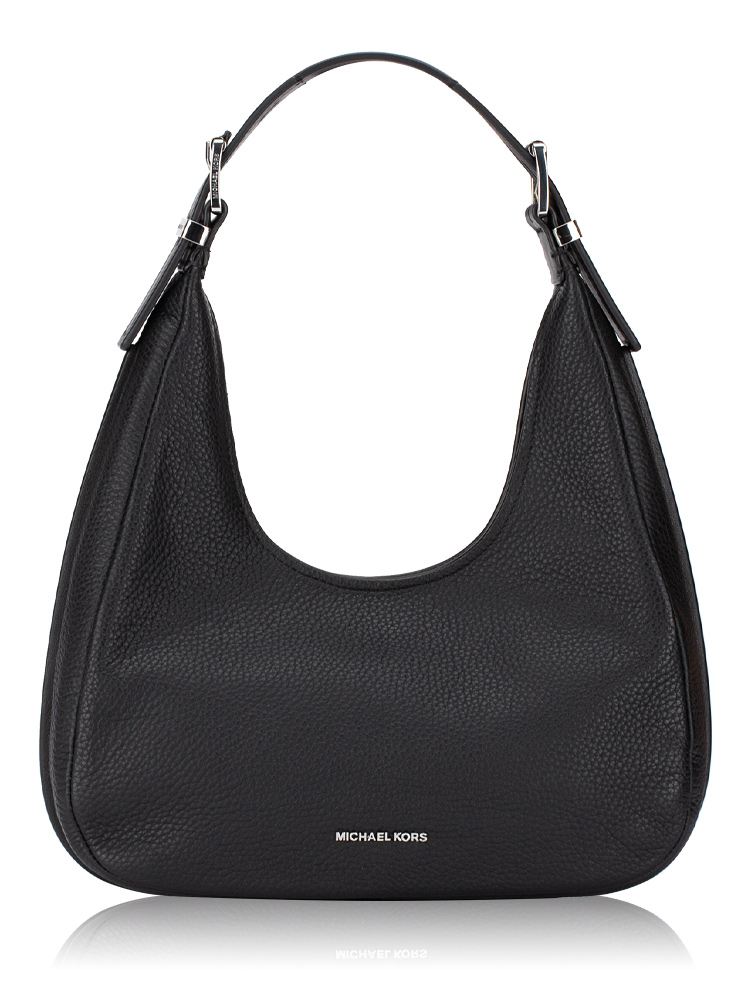Nolita Small Pebbled Leather Hobo Black