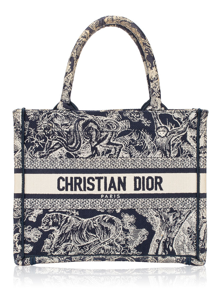 Toile De Jouy Dioriviera Small Book Tote Blue