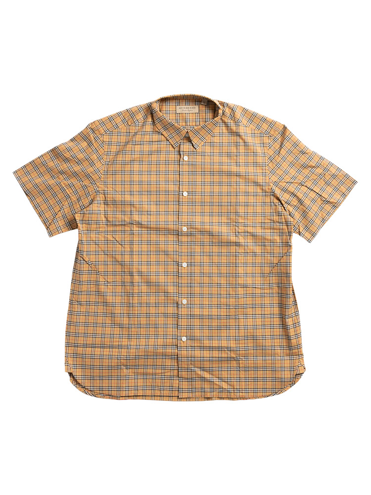 Mens Cotton Antique Check Edward Short Sleeve Shirt Sz XXL