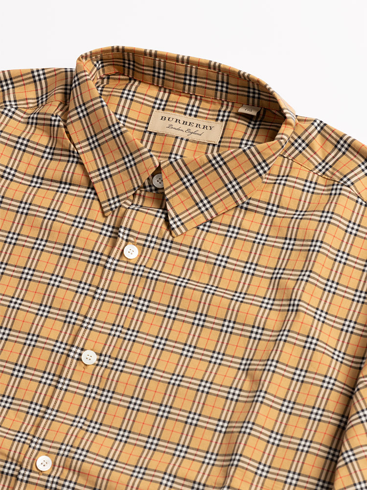 Mens Cotton Antique Check Edward Short Sleeve Shirt Sz XXL