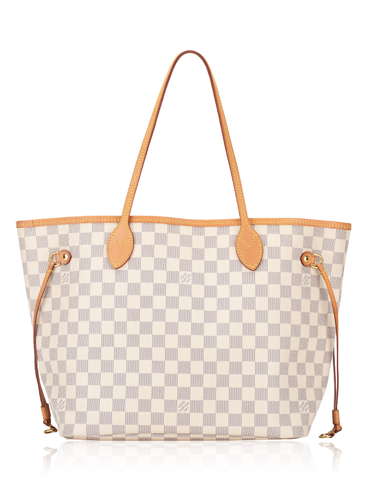 Damier Azur Neverfull MM NM Rose Ballerine