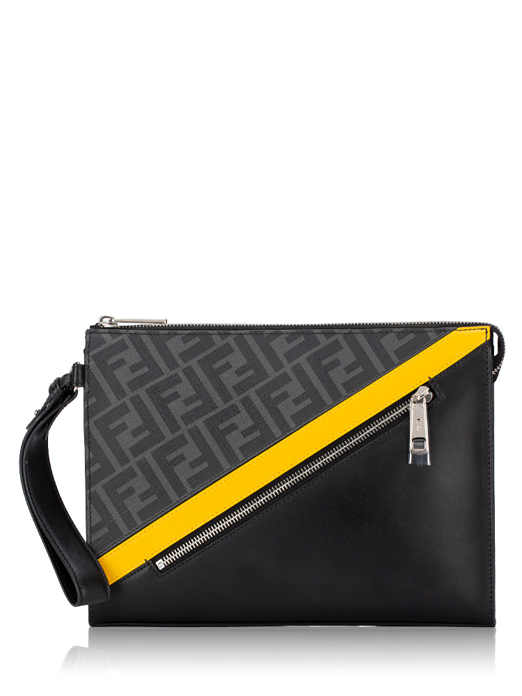 Vitello Liberty FF 1974 Diagonal Pouch Black Yellow