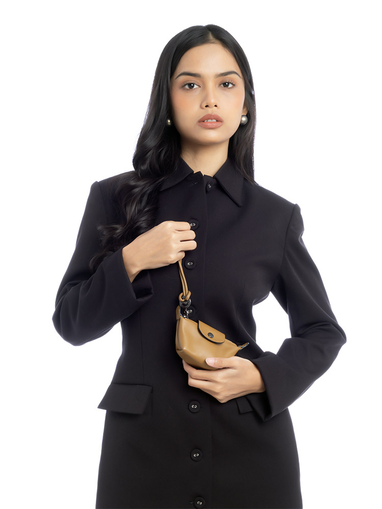 Le Pliage Xtra Coin Purse Bag Charm Tobacco