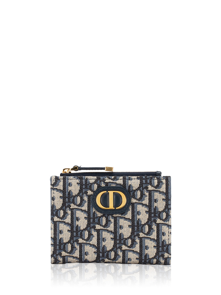 Oblique 30 Montaigne Dahlia Compact Wallet Blue