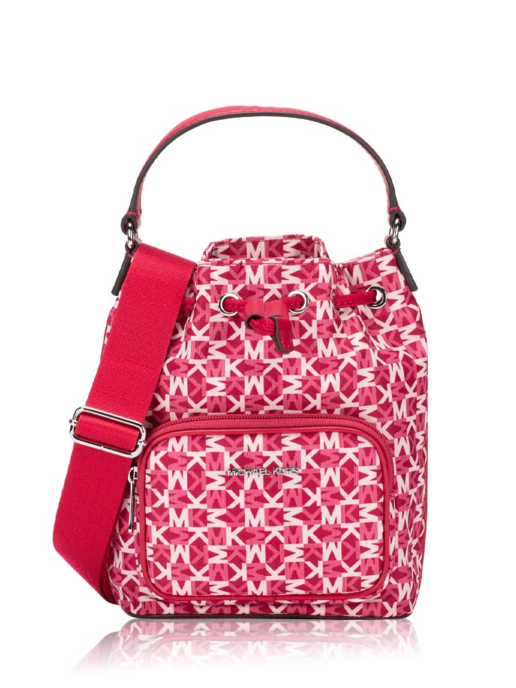 Signature Khai Small Bucket Bag Dark Raspberry