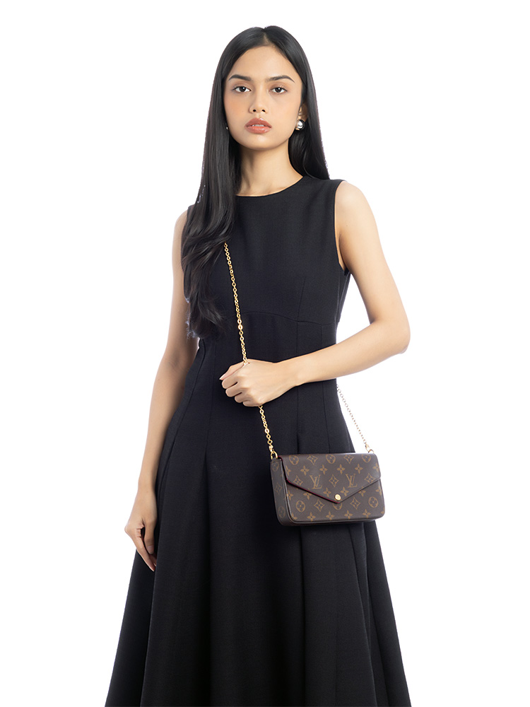 Monogram Pochette Felicie Fuchsia