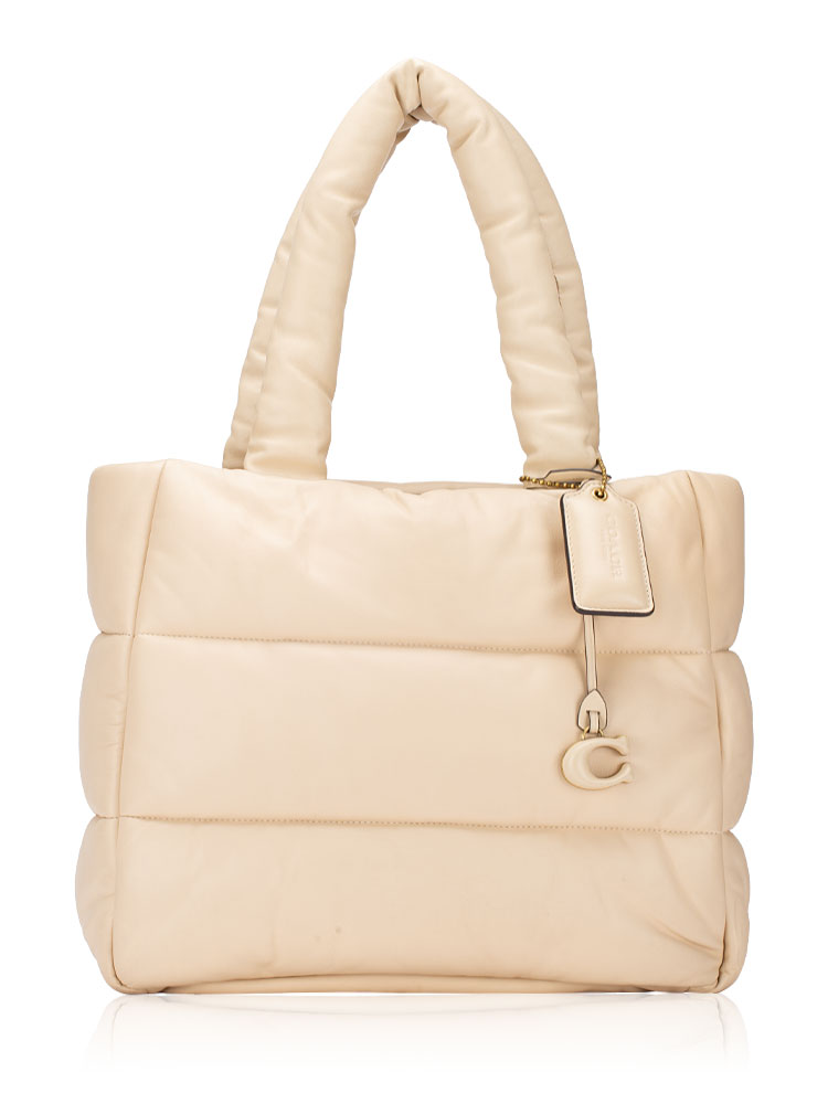 CE722 Pillow Tote Khaki Chalk