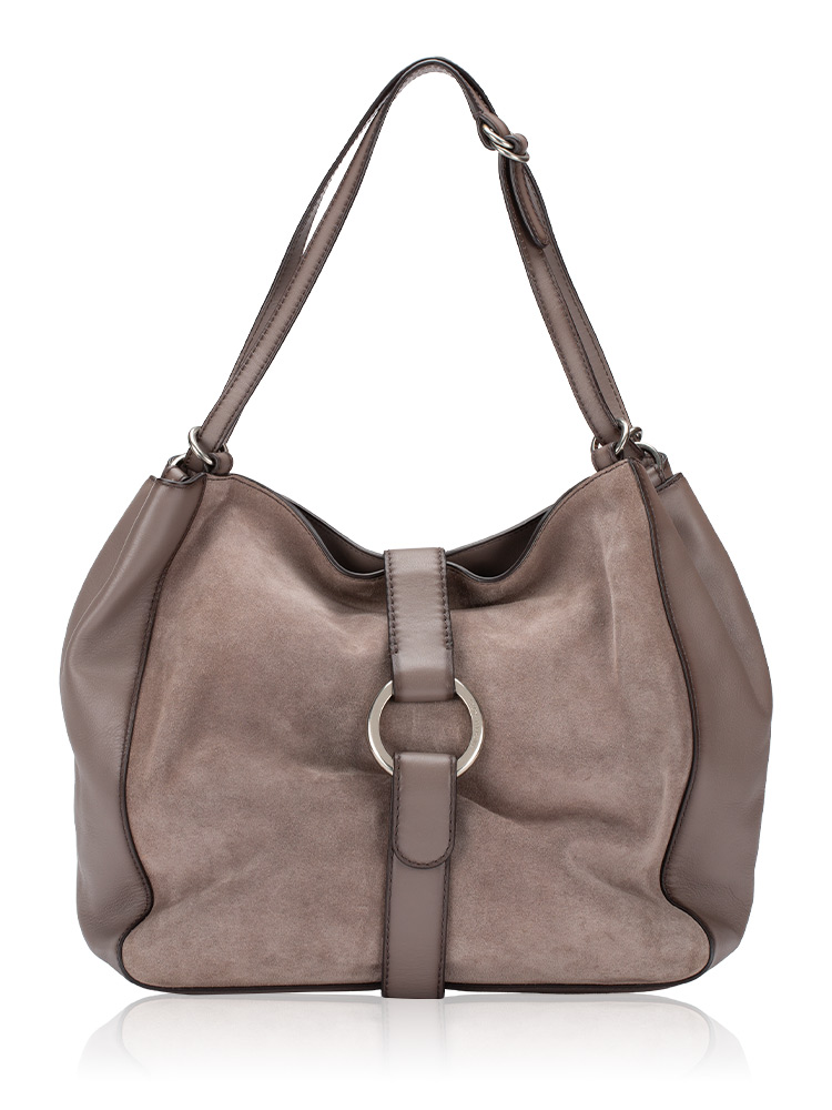 Quincy Large Hobo Warm Gray