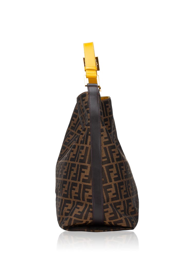 fendi zucca large hobo bag tobacco Tobacco 1915558  FASHIONPHILE owned Mamma Baguette shoulder bag is a sophisticated accessory for everyday wear Fendi Zucca Chef Shoulder Bag