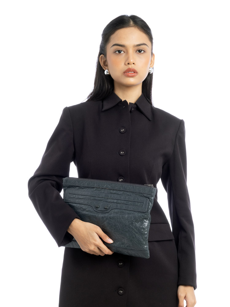 Classic Medium Clip Pouch Anthracite