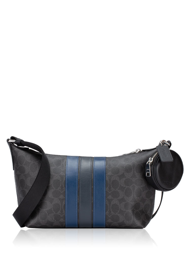 CDC62 Signature Varsity Finn With Pouch Small Crossbody Black