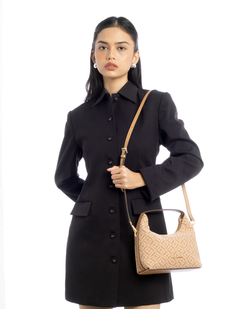 Signature Jacquard Ember Small Messenger Deer