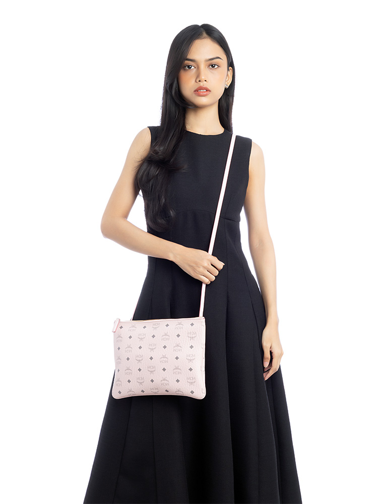 Visetos Portuna Flat Pouch with Strap Powder Pink