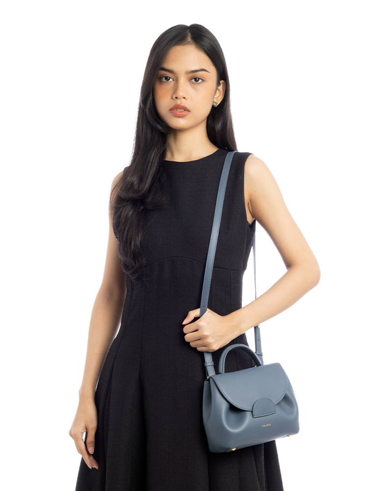 Textured Calfskin Numero Un Nano Bleu Minuit