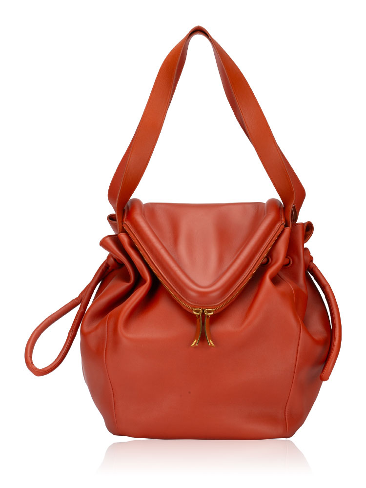 Calfskin Beak Large Tote Maple