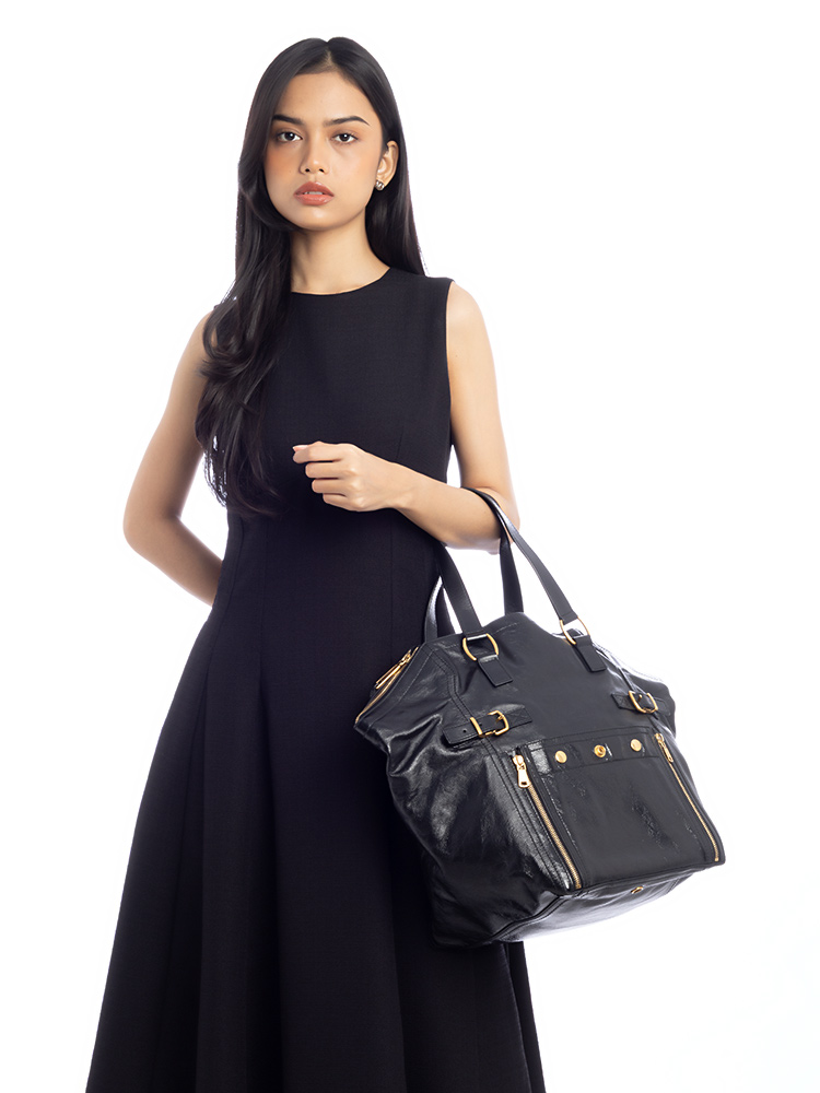 Patent Downtown Large Tote Black