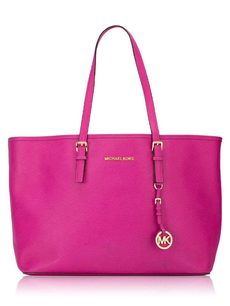Jet set Medium Multifunction Zip Tote Hot Pink