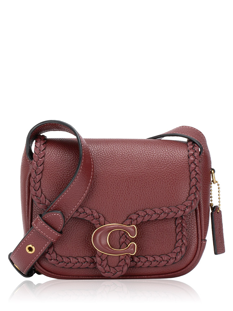 CJ837 Tabby 19 Braided Messenger Bag Brass Rouge