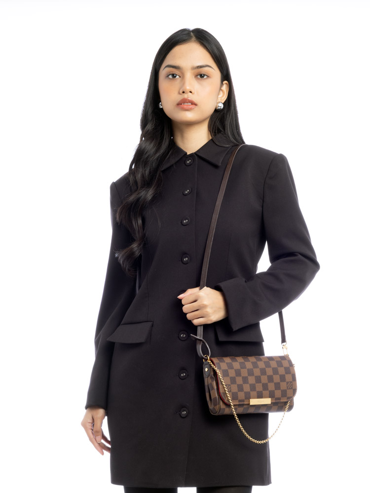 Damier Ebene Favorite PM